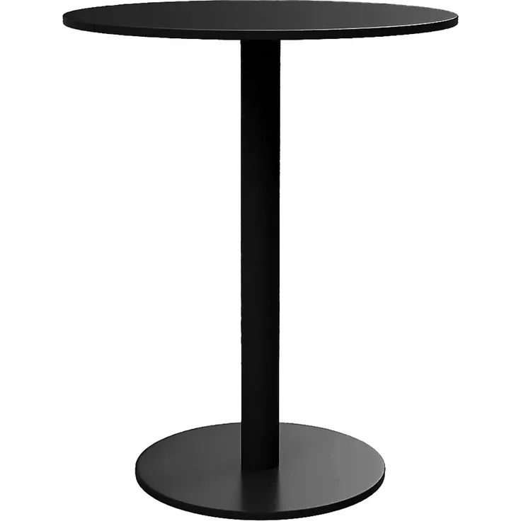 Vente-unique - NILY Garden dining set Metall Schwarz - B 60 cm x H 74 cm x L 60 cm – Bild 3