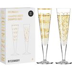 Ritzenhoff 6031006 Champagnerglas-Set H23 GOLDNACHT Nathalie Jean, Rurik Mahlberg 2023