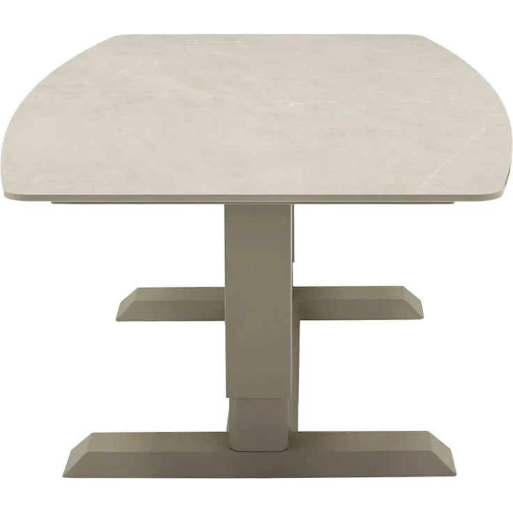 Gartentisch Malte Lifttisch Esstisch 180x90 cm Aluminium/sintered stone Taupe – Bild 4