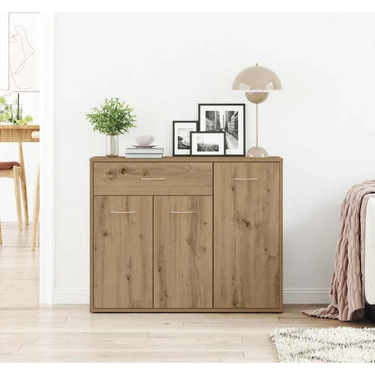 vidaXL Sideboard Artisan-Eiche 88x30x70 cm Holzwerkstoff 861141 – Bild 6