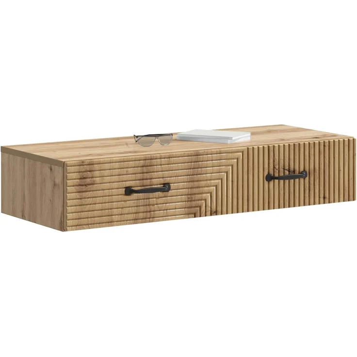 vidaXL Wandmontierter Beistelltisch Artisan-Eiche 87,5 x 34,5 x 17 cm 898674 – Bild 2