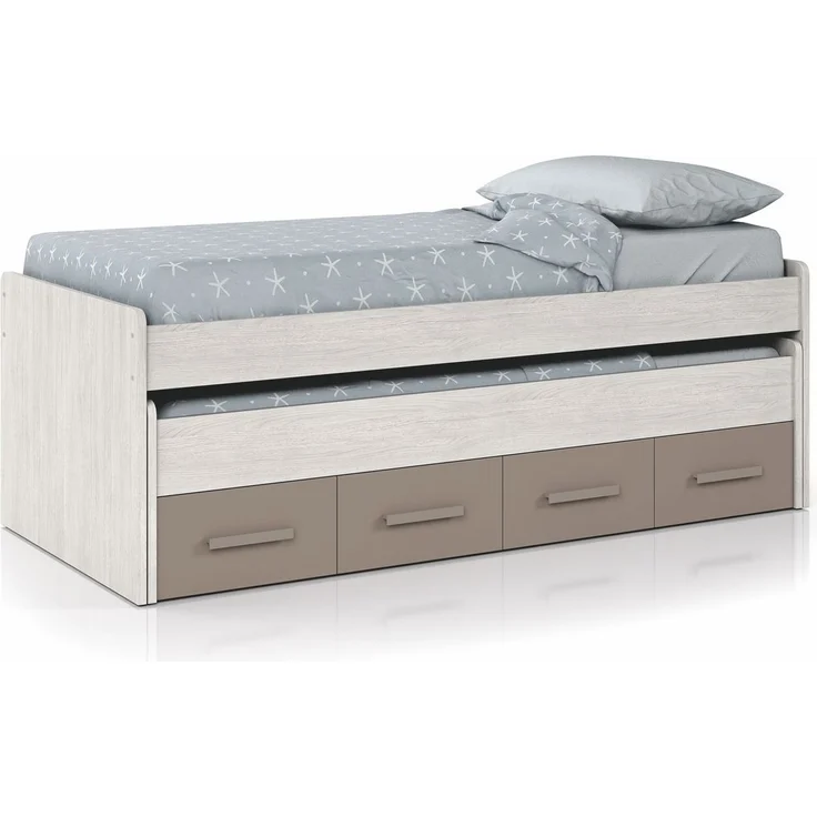 Jugendzimmer-Set >Ares Plus< in Alpen-Weiß / Basalt - 198x69x96 (BxHxT) – Bild 3