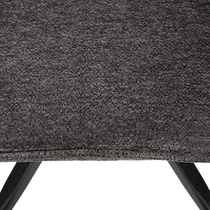Esszimmerstuhl Drehbar Polsterstuhl mit Armlehne Chenille Grau Drehstuhl Esszimmer Sessel Modern Armlehnenstuhl Küchenstuhl – Bild 7