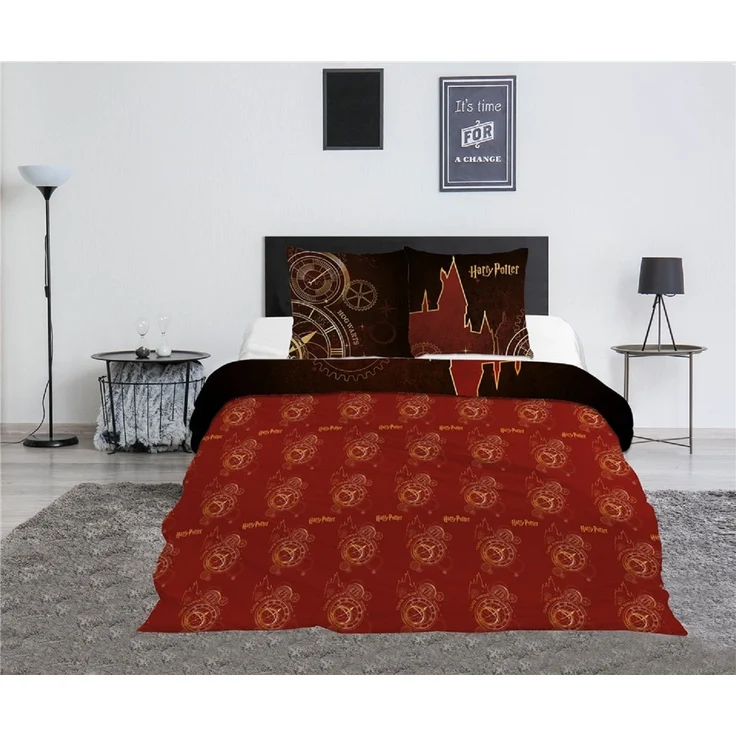 Harry Potter 3-teiliges Bettwäsche-Set – 1x Deckenbezug (240x220) & 2x Kissenbezug (65x65 cm) aus Polycotton – Bild 3