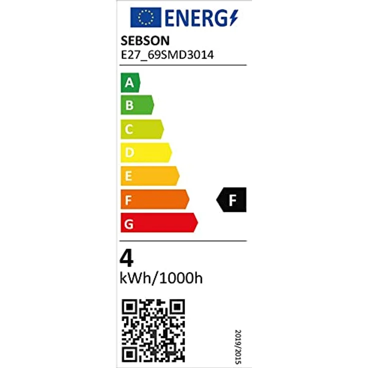 SEBSON LED Lampe E27 warmweiß 4W, ersetzt 40W Glühlampe, 400 Lumen, nicht dimmbar, 280° Abstrahlwinkel – Bild 5