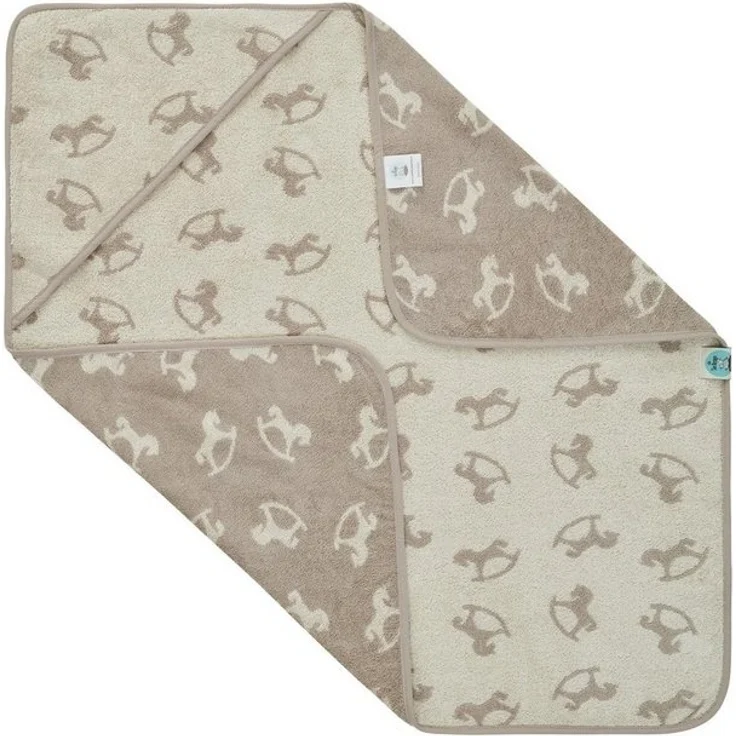 SEI Design Kapuzenhandtuch Kapuzentuch 80x80 Babyhandtuch mit Kapuze, Frottee (Liebevoll verpackt in einem hochwertigen Geschenkkarton – ideal zum Verschenken), 100% Organic Bio Baumwolle, Ideal als Badeponcho und Kuscheldecke – Bild 4