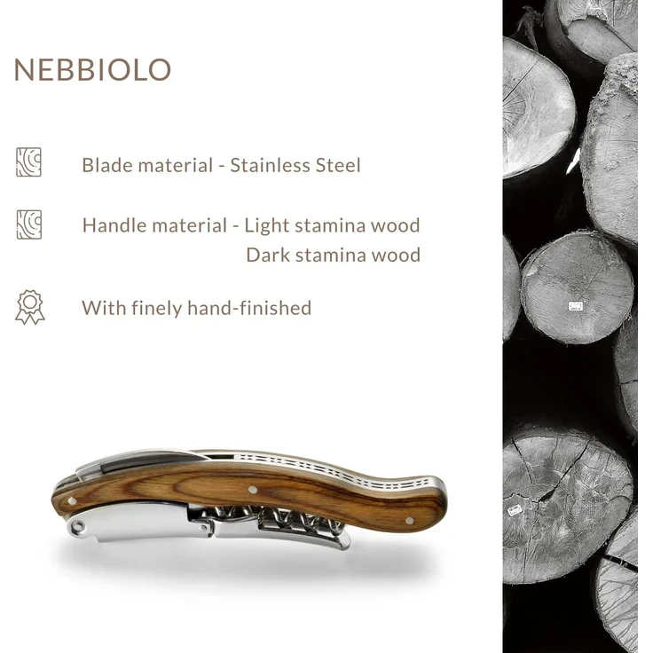 Legnoart Korkenzieher Legnoart Nebbiolo Professioneller Korkenzieher Edelstahl – Bild 2