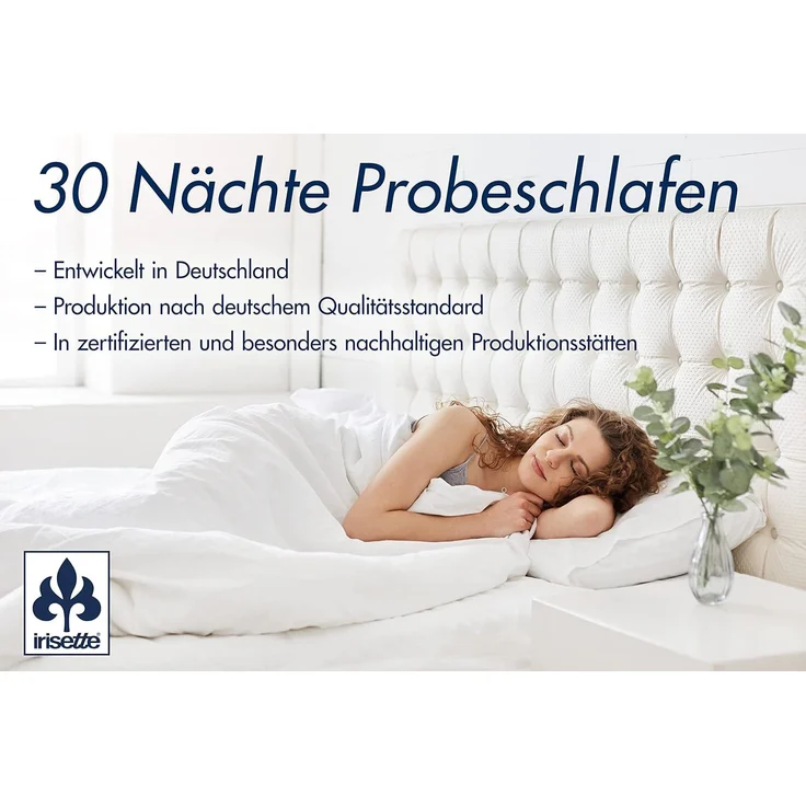 Irisette Micro Thermo Sommerdecke, leichte Bettdecke für den Sommer mit Bezug aus softer Microfaser, 220x240 cm, Öko Tex zertifiziert, produziert nach deutschem Qualitätsstandard – Bild 5