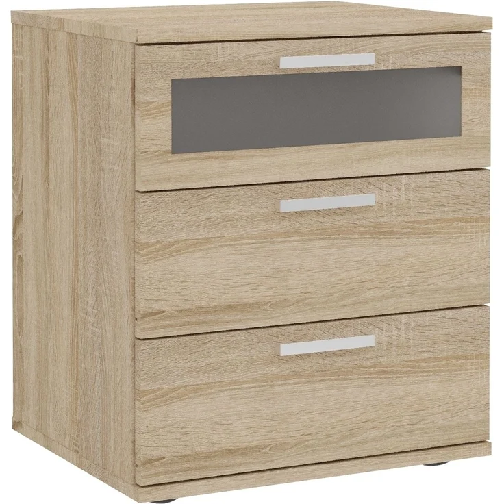 Nachttisch >JACK 2< in Eiche Dekor - 45x53,5x38cm (BxHxT) – Bild 5
