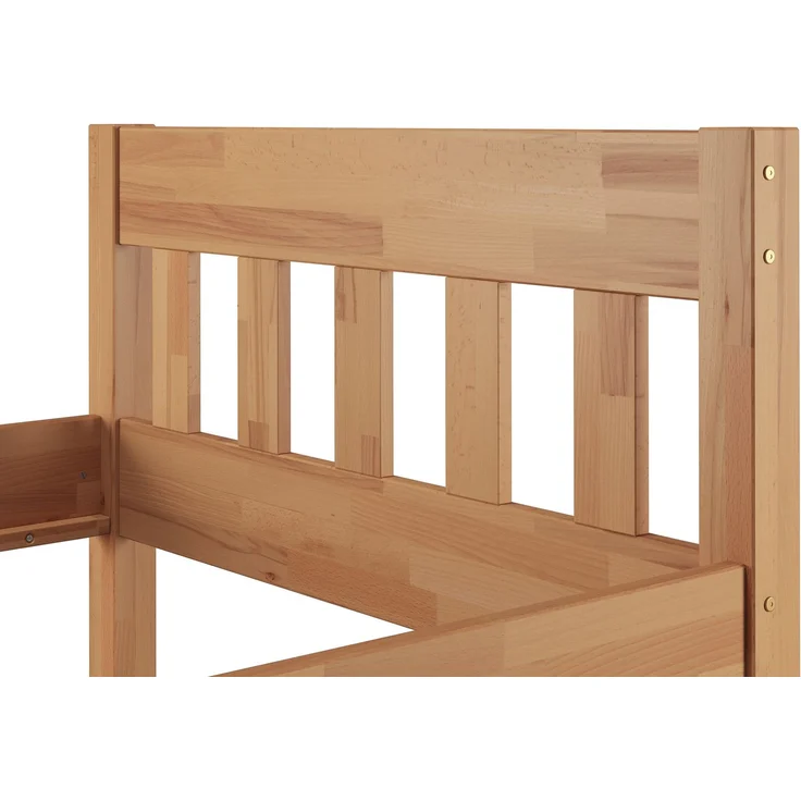 Überlanges Holzbett Massivholzbett 90x220 Buche Zubehör wählbar V-60.83-09-220Rollrost inkl. – Bild 6