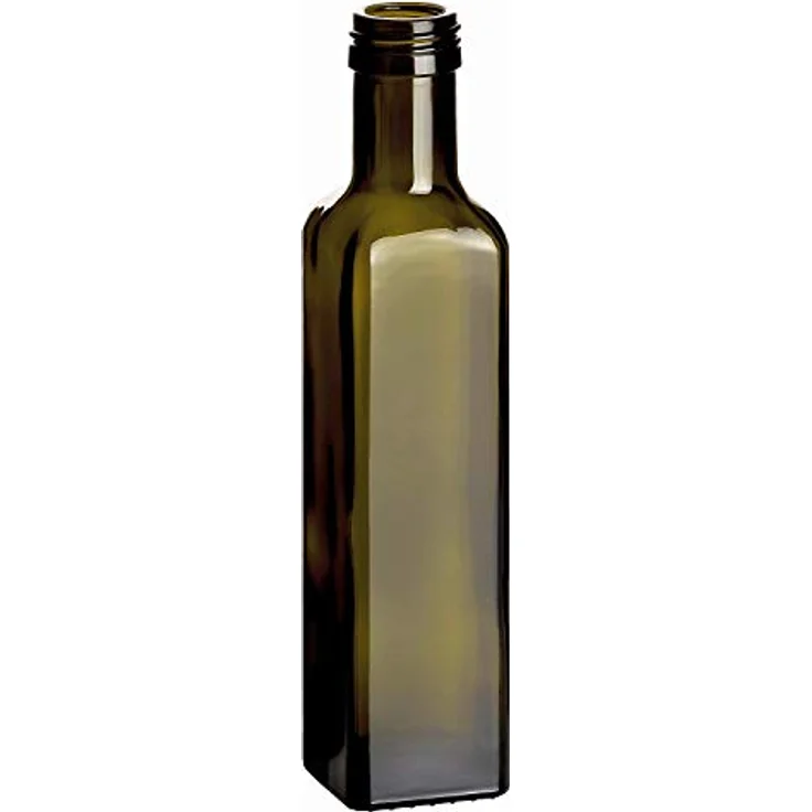 gouveo Trinkflasche Glasflaschen 250 ml Maraska -Antik- mit Schraubdeckel - Flasche 0,25 l, 24er Set, goldfarben – Bild 4