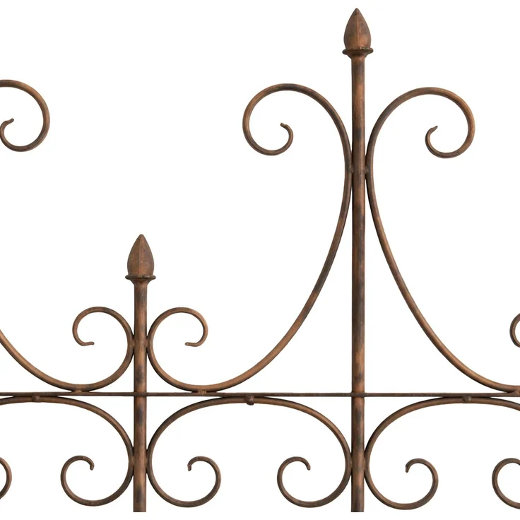 Rankgitter KALLE - 100x2x150cm, Metall, Antik-Braun | Rankhilfe Kletterpflanzen Gartendekoration – Bild 6