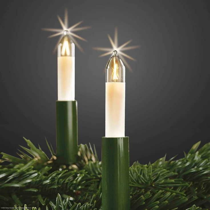 hellum Ersatzbirnen für Lichterbogen, 15 Stück 8V 3W klein-Schaftkerzen für Schwibbogen, für Ersatz-Kerzen Lichterketten innen und außen mit 30 Brennstellen, ø10mm E10/ 8V/ 3W/ 22Lumen 151374 – Bild 4