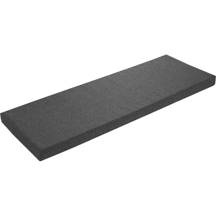 sleepling Bankauflage dunkelgrau 140x40 cm, Bankkissen, Sitzkissen für Fensterbank, Bezug waschbar, Unterseite Antirutsch, Made in EU – Bild 1