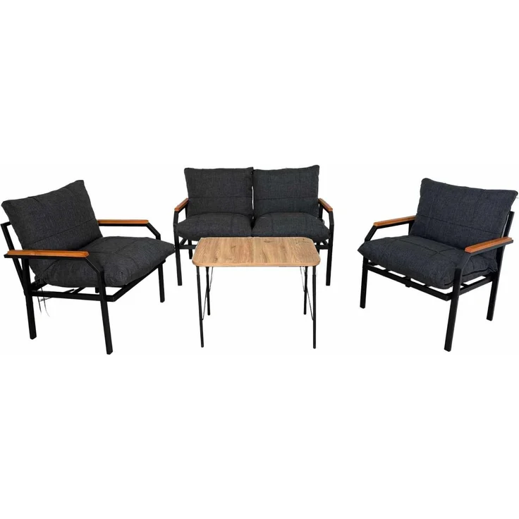 Skye Decor 'Alya - Anthracite' Garten-Lounge-Set, Anthrazit, 120 x 70 x 61 cm – Bild 5