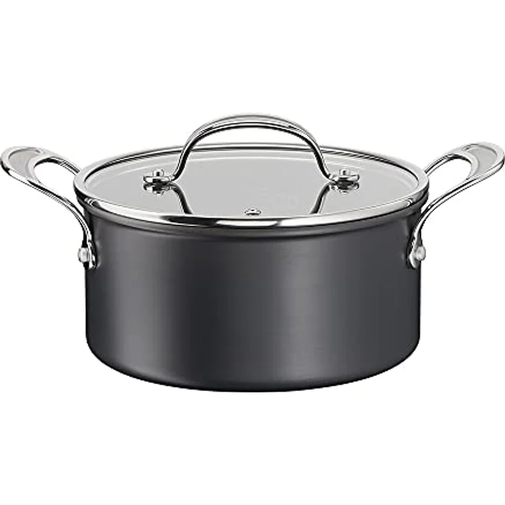 Tefal H9124644 Kochtopf, 24 cm, Jamie Oliver, harteloxiert, Aluminium, Schwarz – Bild 2