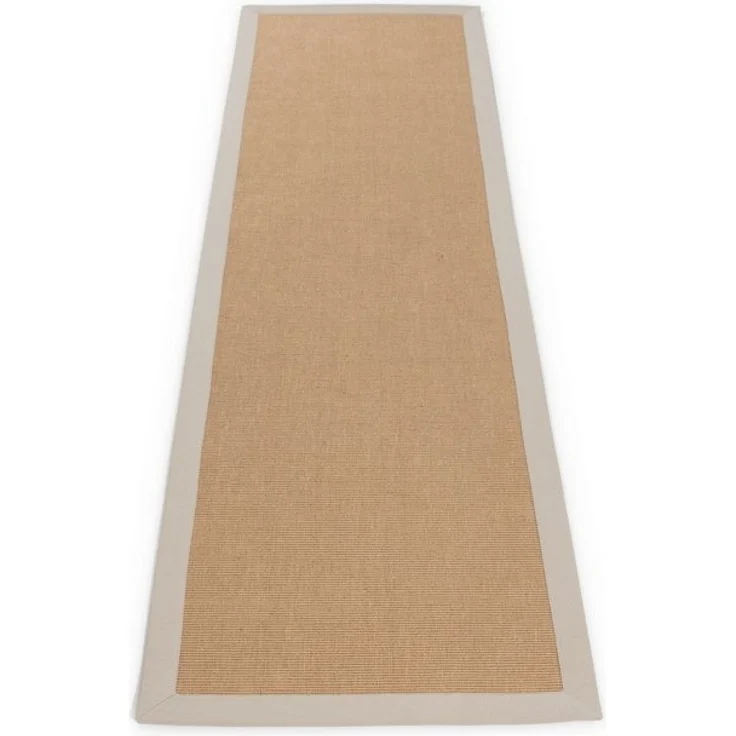 carpetfine Läufer Sisal, rechteckig, Höhe: 5 mm, mit farbiger Bordüre, Anti Rutsch Rückseite – Bild 4