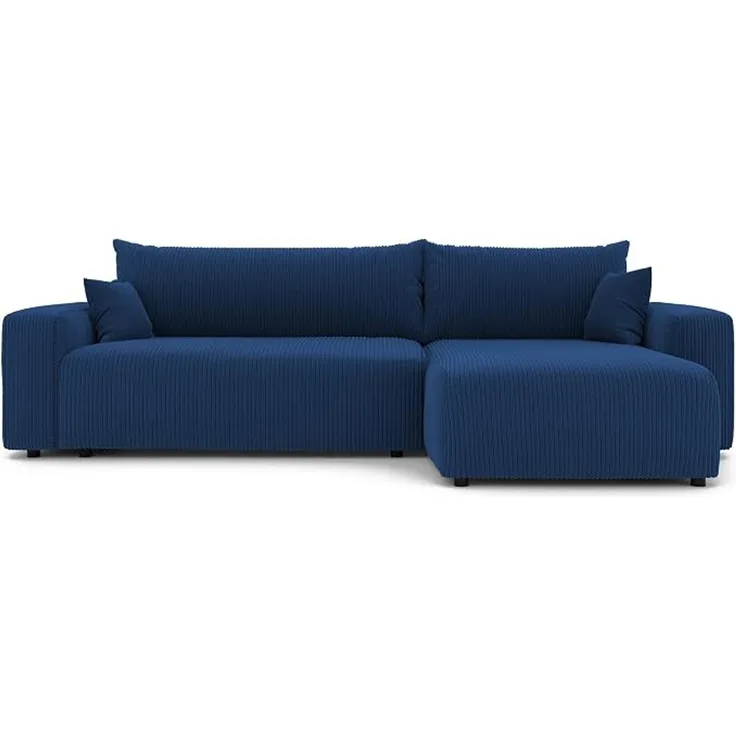 XL-Ecksofa mit Schlaffunktion & Stauraum, Dunkelblau, 278 x 145 cm