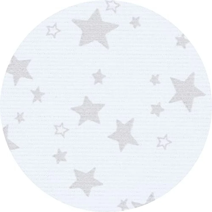 babybay Nestchen Piqué passend für Modell Boxspring XXL, weiß Sterne perlgrau – Bild 4