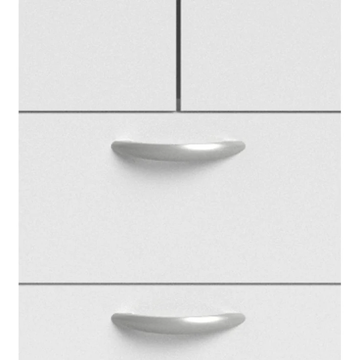 Kleiderschrank >Daily 1< 2 Schubladen, 4 Türen, in Weiss - 160x185x51cm (BxHxT) – Bild 5