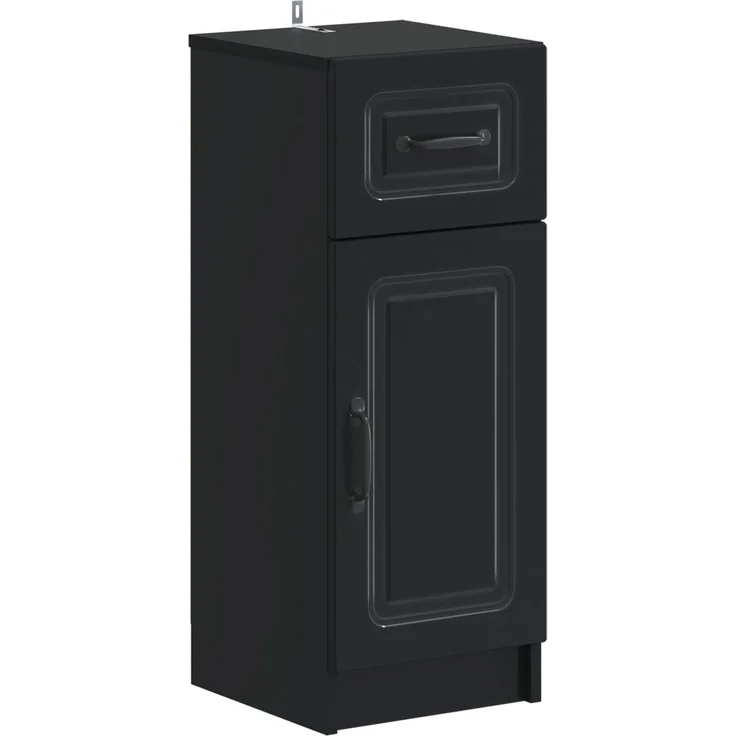 vidaXL 2-teiliges Badezimmer Schrank Set UTRECHT Schwarz Holzwerkstoff 3417730 – Bild 4