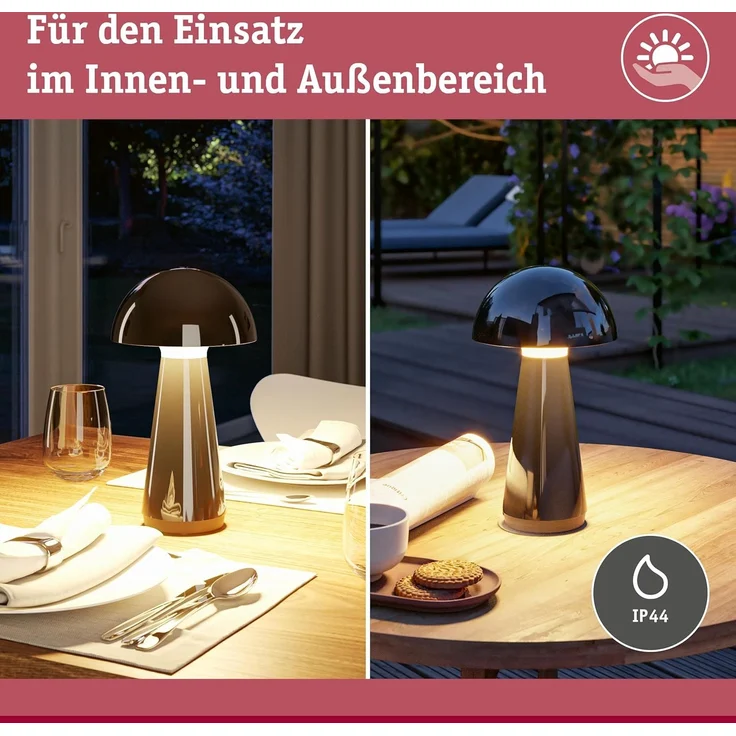 Paulmann 'Onzo' LED Akkuleuchte Dim-Touchfunktion, Kunststoff schwarz, Höhe 28,2 cm – Bild 10
