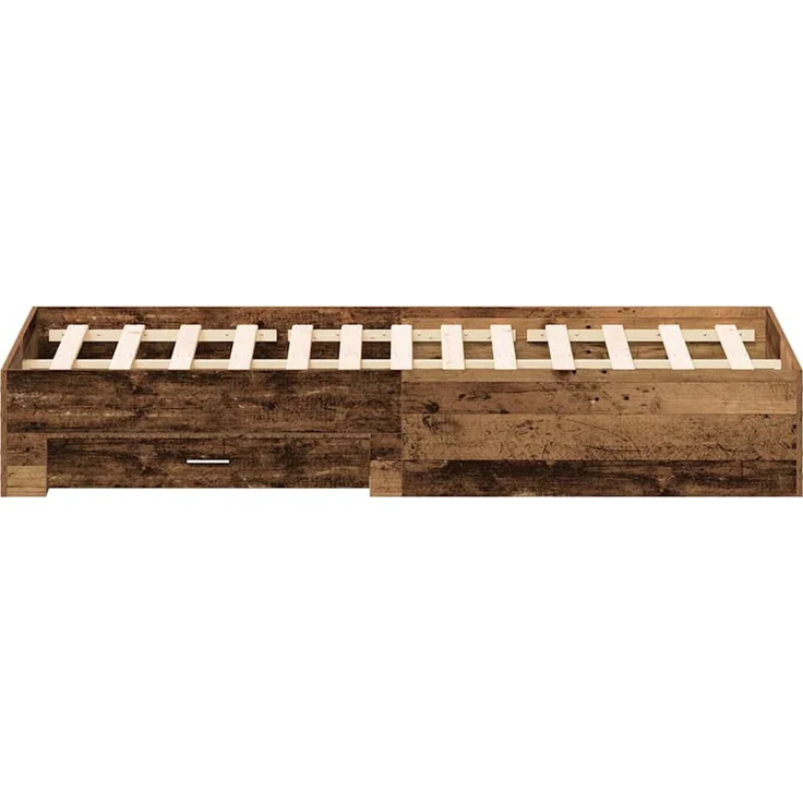 vidaXL Bettrahmen mit Schubladen Altholz 180 x 200 cm Holzwerkstoff 3333960 – Bild 6
