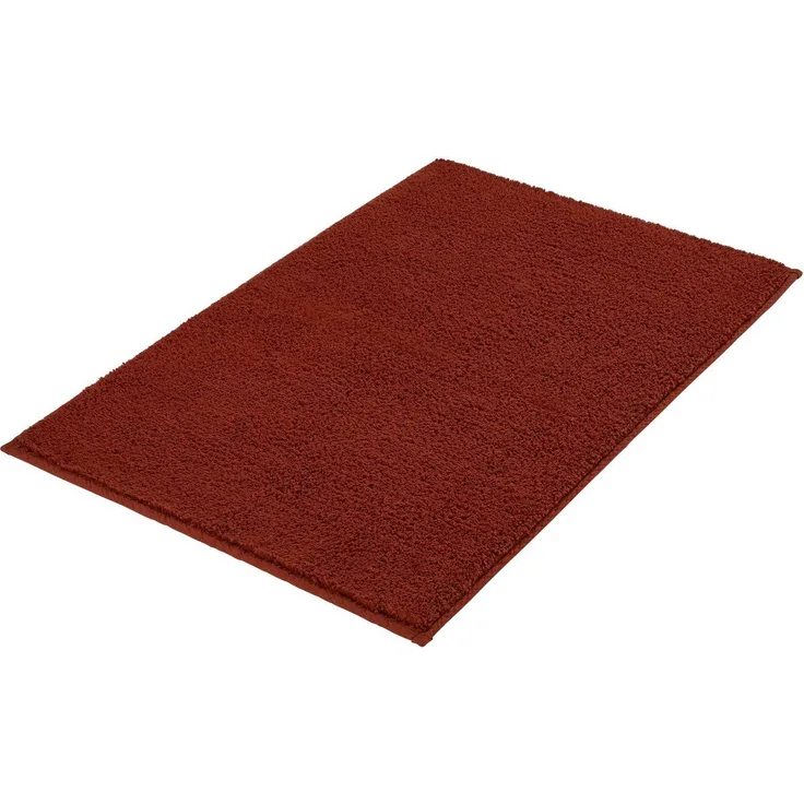Kleine Wolke Badematte Kansas, Höhe 15 mm, rutschhemmend beschichtet, fußbodenheizungsgeeignet, Baumwolle, rechteckig, Badteppich, Uni Farben, reine Baumwolle, waschbar