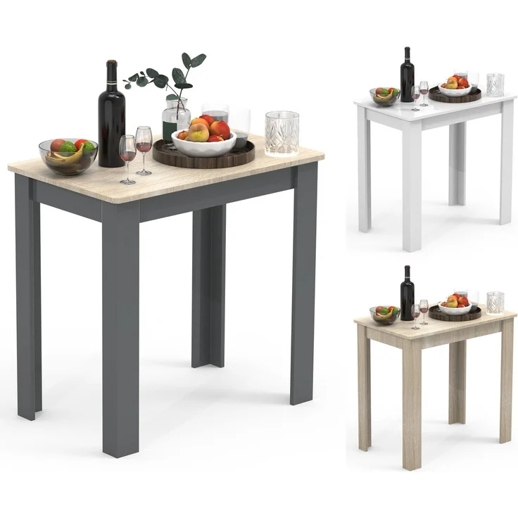VCM Esstisch Esal 918340 Weiß H. 76 x B. 80 x T. 50 cm – Bild 5