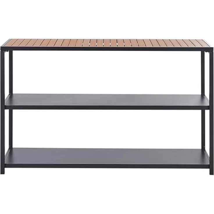 Outdoor-Kücheninsel AVETRANA Schwarz Metall – Bild 4
