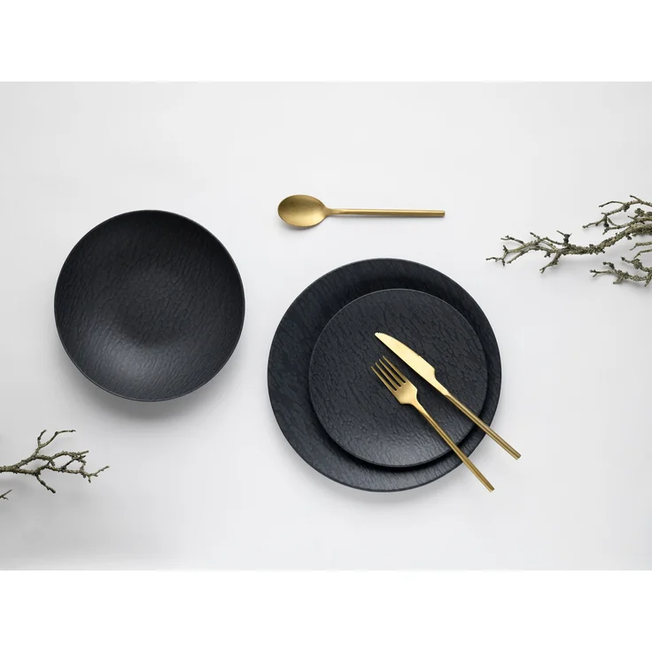 Schiefer Black, Tellerset 12-tlg (mo) – Bild 4