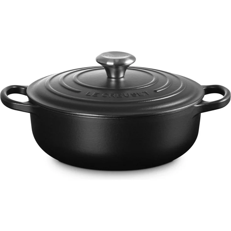 Le Creuset Sauteuse Bräter rund Signature 24 cm Schwarz - Schwarz - 20 bis 24 cm – Bild 5