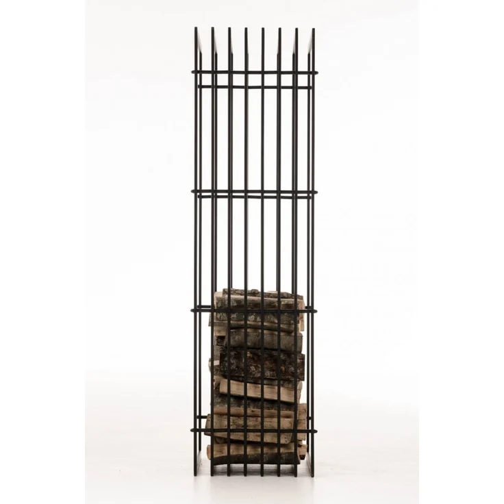 CLP Kaminholzständer Irving schwarz-matt,40x50x150 cm – Bild 3