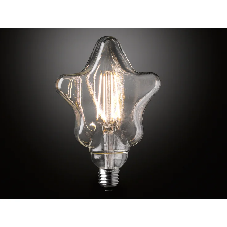E27 Filament LED Stern - 4 Watt, 300 Lumen, warmweiß - nicht dimmbar – Bild 2