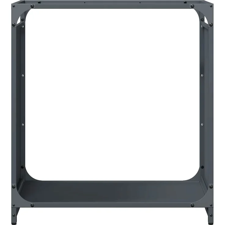 vidaXL Brennholzregal Anthrazit 60x28x65 cm Kaltgewalzter Stahl 864201 – Bild 4