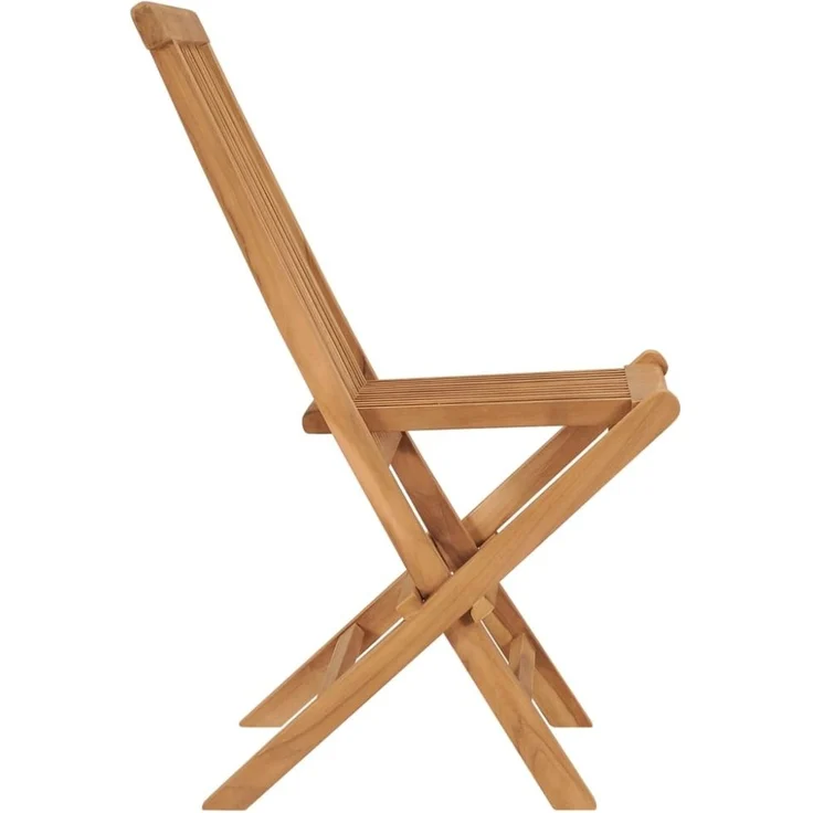 vidaXL Klappbare Gartenstühle 6 Stk. Massivholz Teak 3096591 – Bild 3