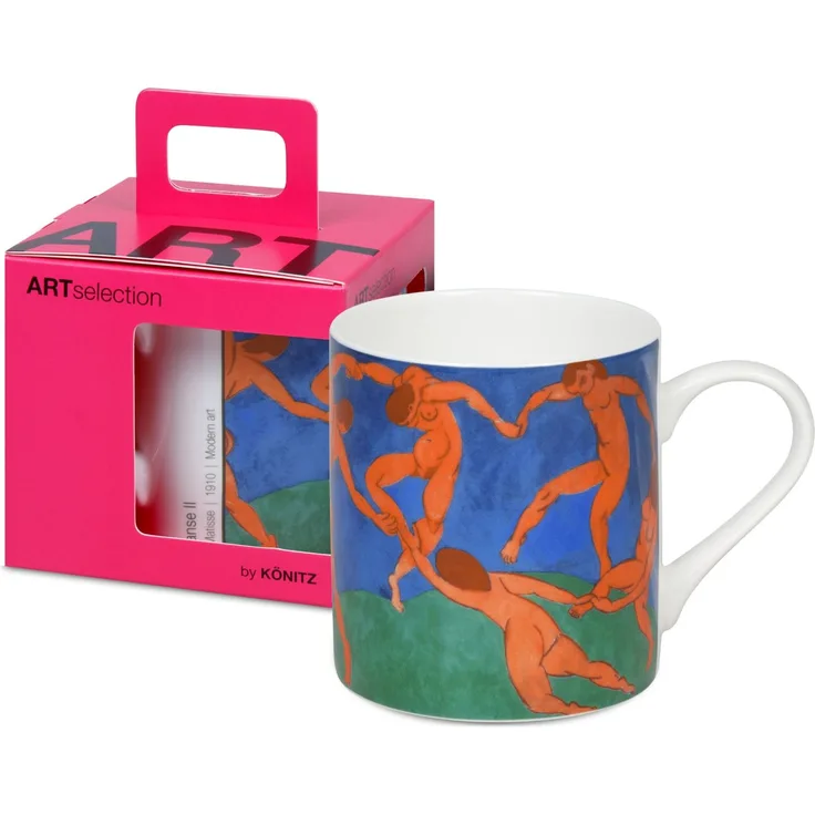 KÖNITZ Becher 1150043024 ARTselection La Danse II by Henri Matisse, 400 ml, Bone China Porzellan