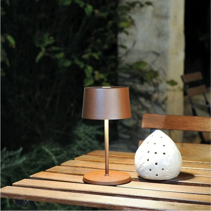 Zafferano LED Tischleuchte Olivia Mini Pro Kabellose Akku LED Tischle für Innen+ Außenbereich, LED fest integriert – Bild 2