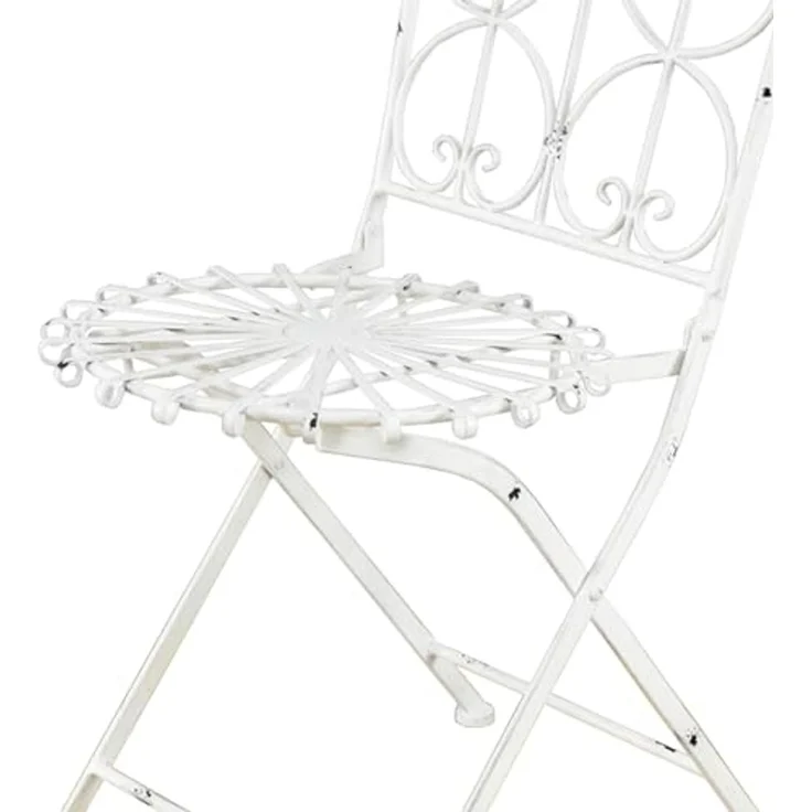 HTI-Living Gartenstuhl Gartenstühle 2er Set Romantic Garden (Set, 2 St), Metallstuhl Klappstuhl – Bild 2