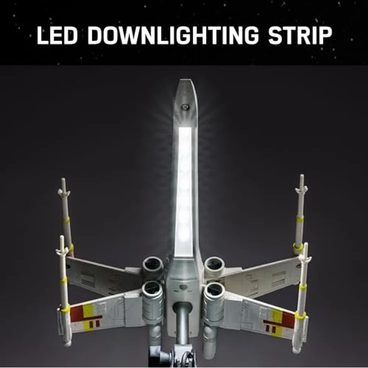 Paladone Star Wars X Wing Posable Desk Light, 15cm (5. 9") Wide Replica Ship with LED Lighting, Powered by Included USB Cable – Bild 4