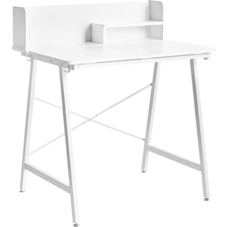 Zeichentisch mit neigbarer Tischplatte ALAND Weiß 80 cm 62 cm – Bild 1