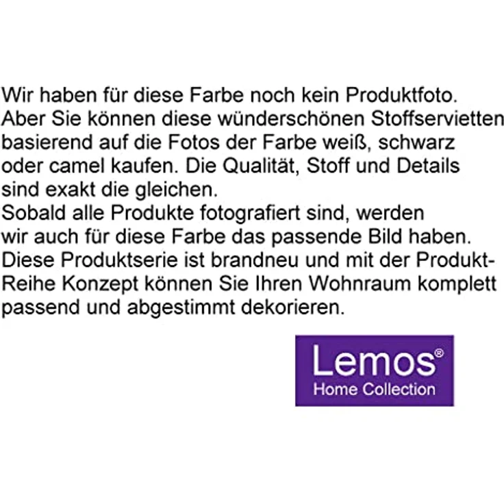 Lemos Home Hochwertige Stoffserviette Tischtuch 4 Stück aus 100% Baumwolle Kollektion Konzept, Farbe & Größe wählbar (Stoffserviette 4er Set - 45x45cm, Lichtgrau) – Bild 2