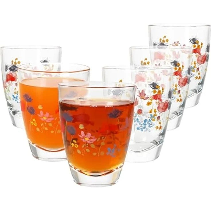 MamboCat Glas 6x Marie Trinkgläser 220ml Saft-Gläser Limo-Glas Wasser Softdrink, Glas – Bild 2