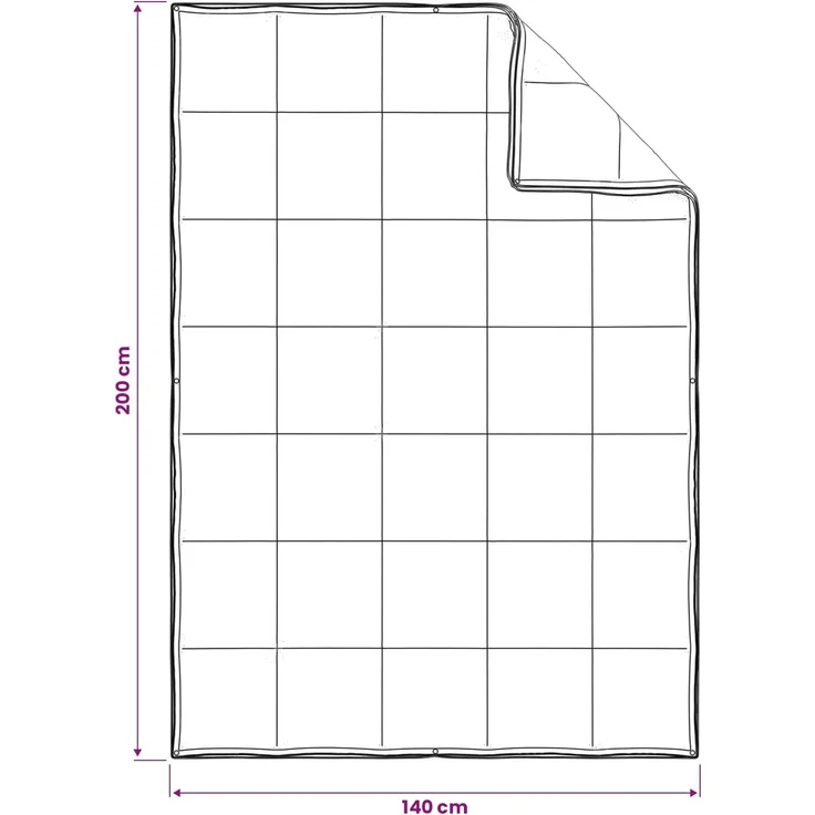 vidaXL Bettwäsche-Set Beige 140x200 cm Baumwolle, Kapok, Polyester 3431431 – Bild 9