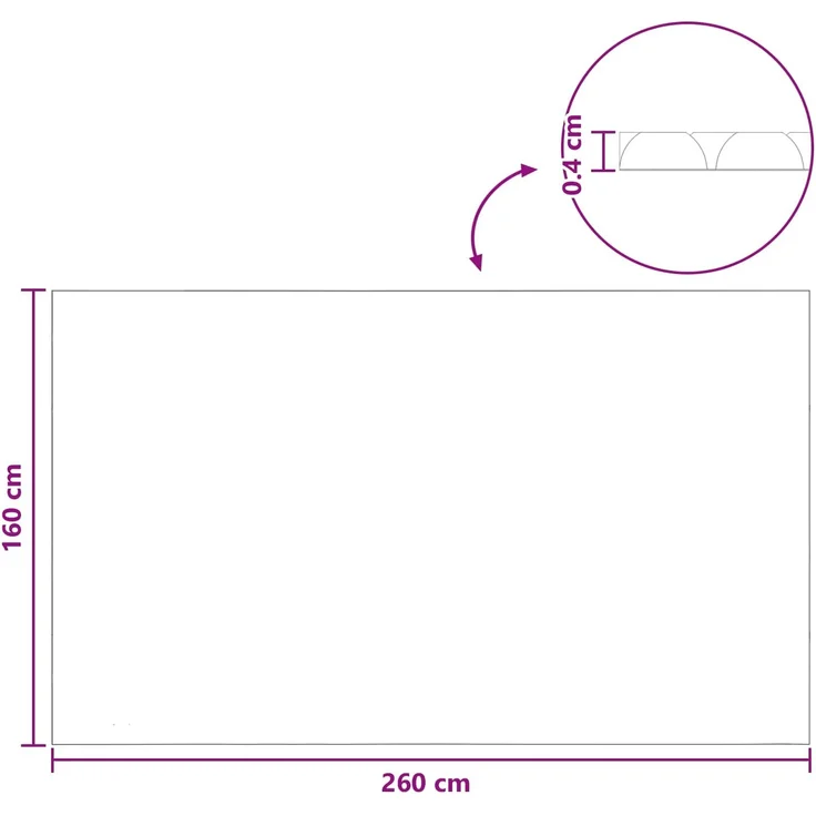 vidaXL Solar Poolabdeckung Hochwertig 260 x 160 cm 200 μm Quadratisch 42034551 – Bild 8