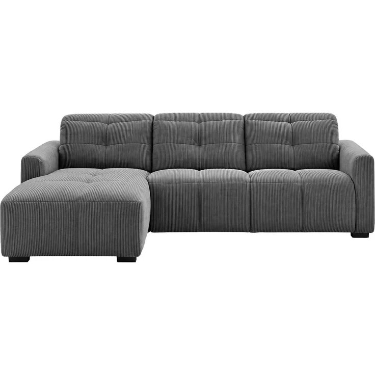 OTTO home Ecksofa CAARLA Cord, L-Form, 261 cm, man. oder elektr. Relaxfunktion (USB-A/C), mit USB-A und USB-C bei elektrischer Ausführung, Kopfteilverstellung – Bild 2