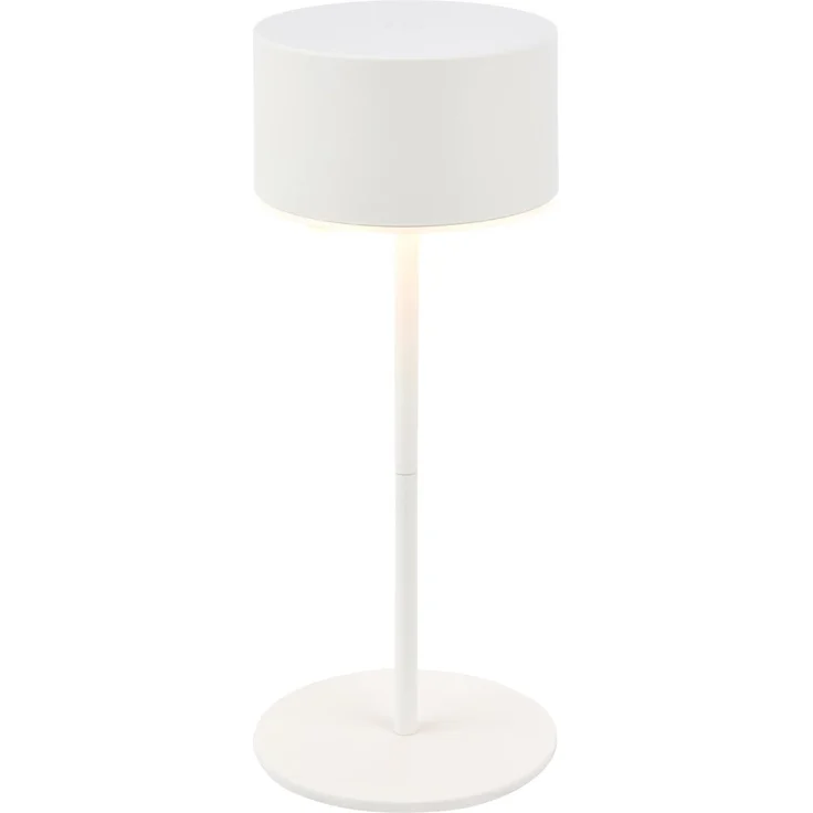 Briloner Leuchten LED Tischleuchte KIRA, LED wechselbar, Warmweiß, 8x19 cm, Akku tauschbar, Indoor/Outdoor, Wohnzimmer, Flur, Balkon