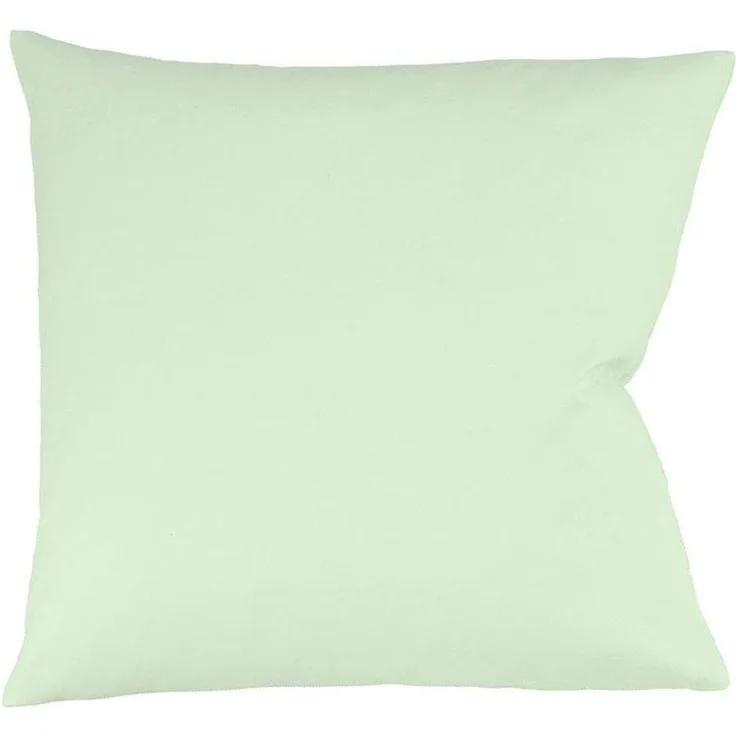 Fleuresse Uni Interlock Jersey Bettwäsche Colours|Kissenbezug einzeln 40x40 cm| pastellgrün