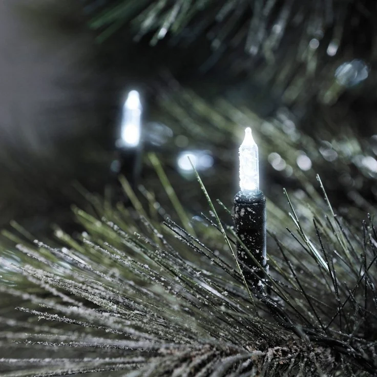 KONSTSMIDE LED-Lichterkette, 80-flammig, LED Minilichterkette, 80 kalt weiße Dioden – Bild 3