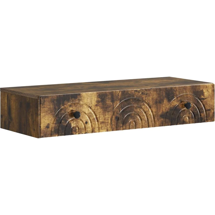 vidaXL Wandmontierter Beistelltisch Geräucherte Eiche Holzwerkstoff 898160 – Bild 2